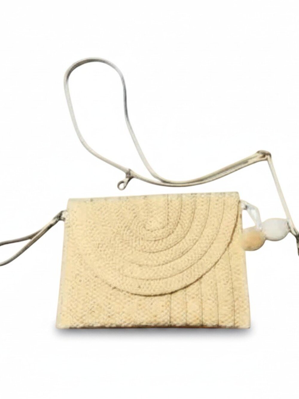 Straw Envelope Purse Wristlet/ Shoulder Bag